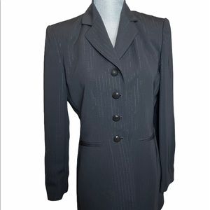 Morgan Taylor Suit Jacket Silver Strands Shiny 6P